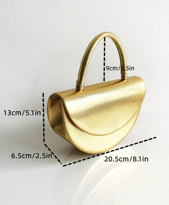 Minimalist Metallic Handbag
