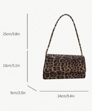 Leopard Print Underarm Bag
