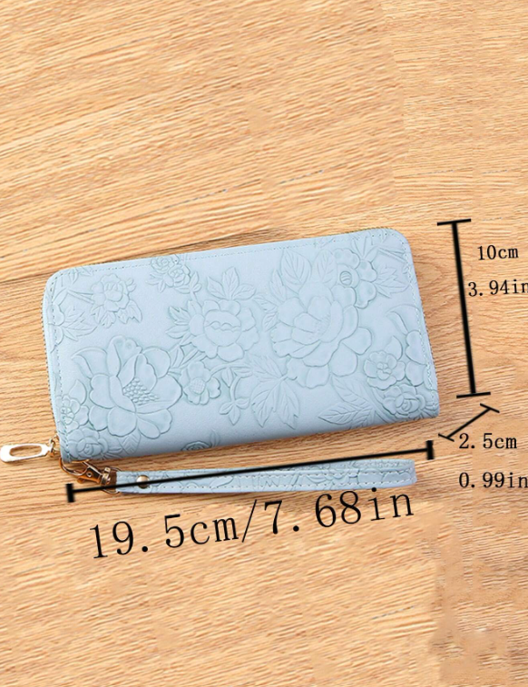 Floral Pattern Clutch Purse