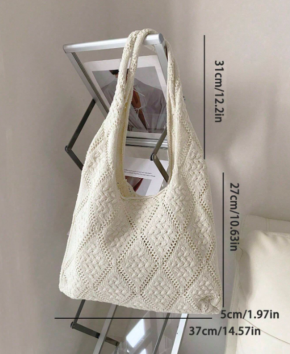 Women's Crocheted Tote Bag