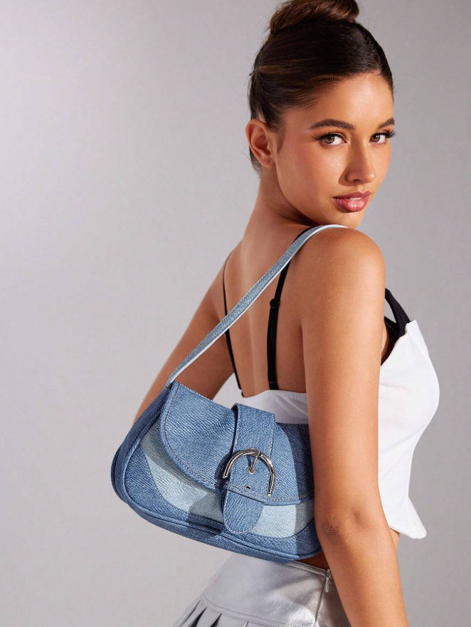 Vintage Denim Faux Bag