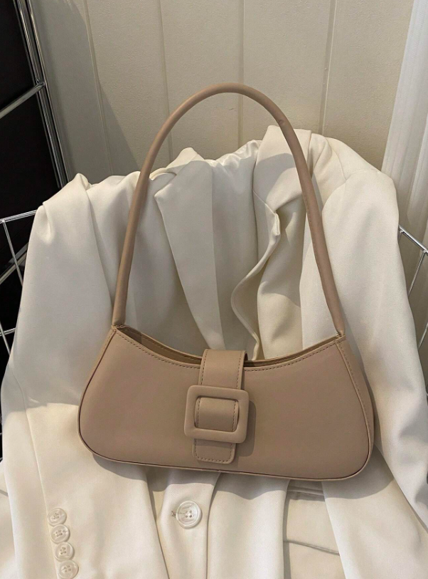 Petit Buckle Bag - Pink/Brown/White