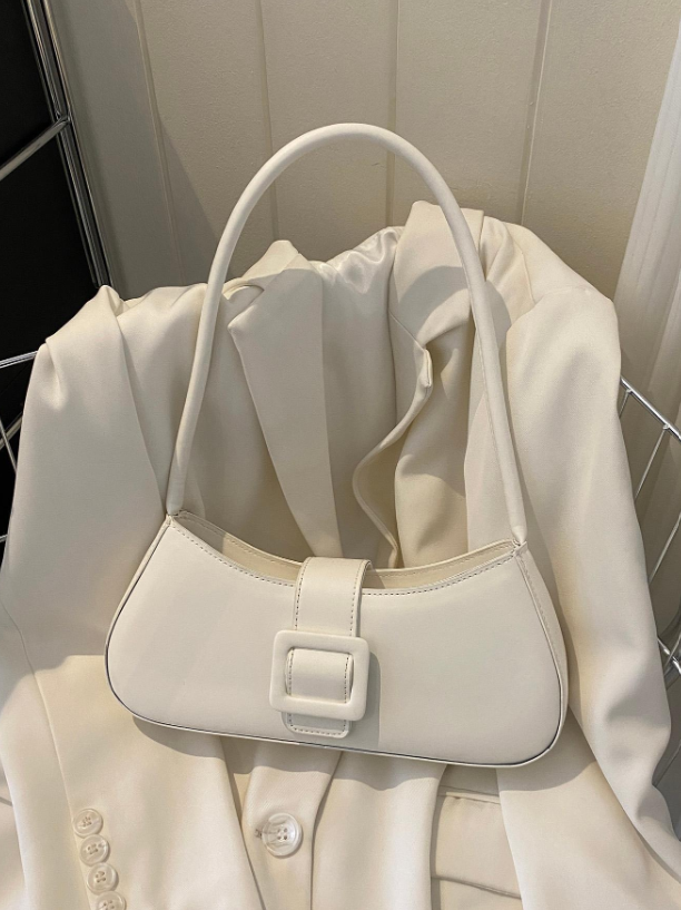 Petit Buckle Bag - Pink/Brown/White