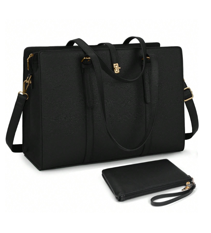 Ladies Laptop/Work Bag - Forest Green/Black