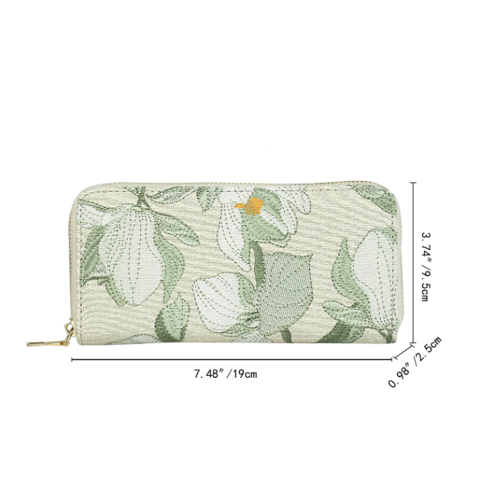 Floral Cover Pattern Clutch Purse