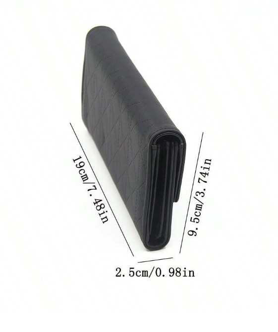 Simple Line inprinted Pattern Clutch Purse - Black/Green/Beige