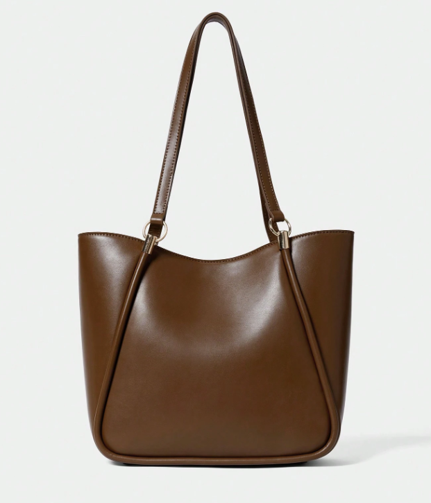Classy Women Shoulderbag Tote - Brown/Black/Coffee