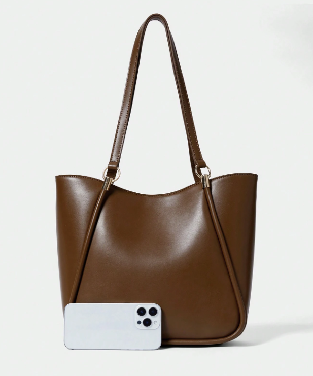 Classy Women Shoulderbag Tote - Brown/Black/Coffee