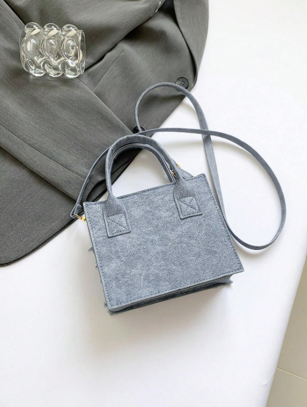 Denim Tassel Patch Crossbody