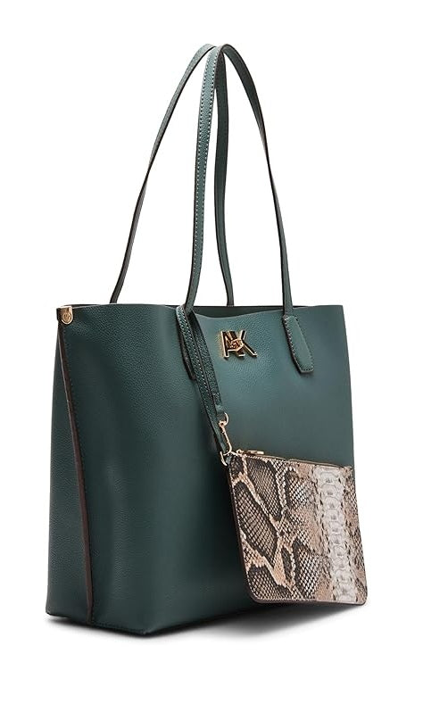 Anne Klein Set Large Shoulder Bag, Animal Print Wristlet