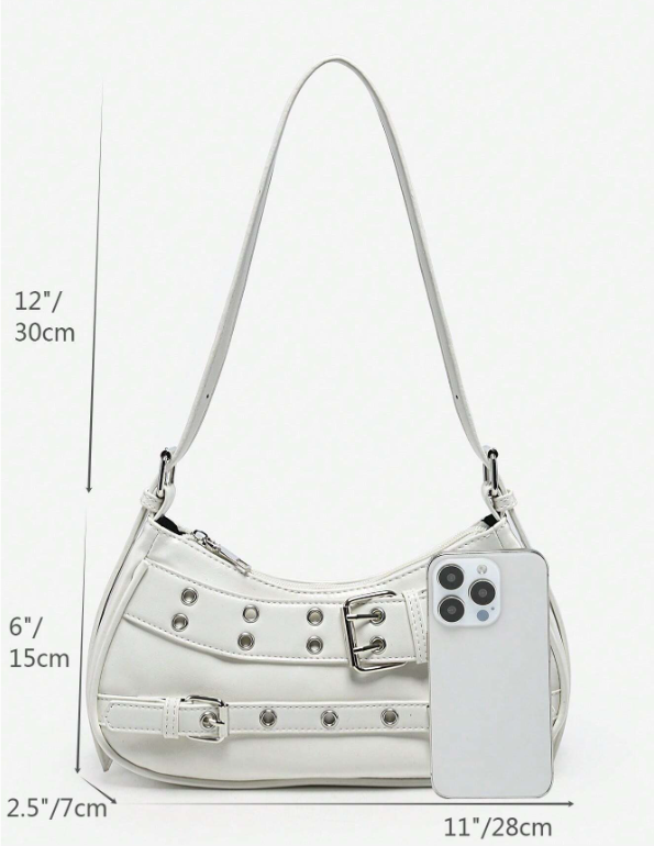 White Buckle Underarm