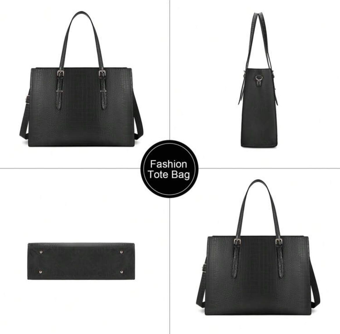 Large Elegant Laptop/Work Bag - Green/Black Animal