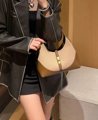 Two Tone Dumpling Bag