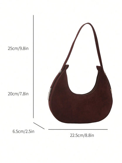 Suede Dumpling Bag