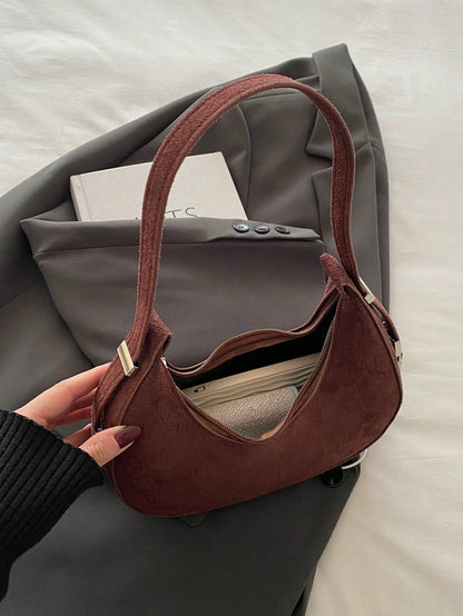 Suede Dumpling Bag