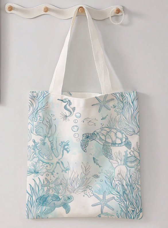 Double-Sided Shoulder Tote Bag