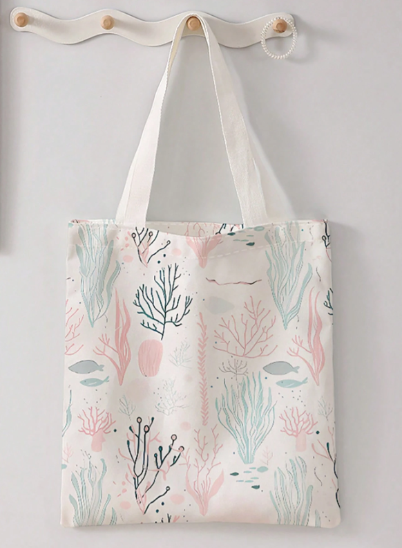 Double-Sided Shoulder Tote Bag