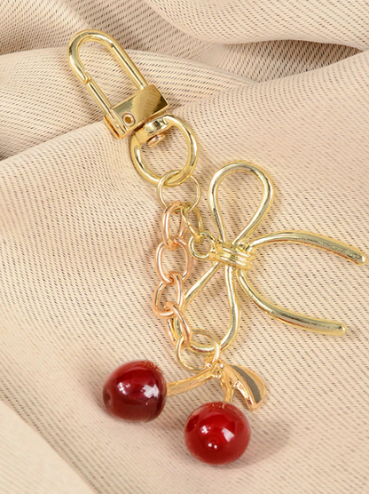 Cherry & Bow Bag Charm