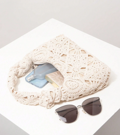 Hollow Crochet Woven Women Handbag