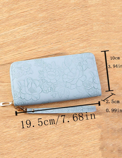 Floral Pattern Clutch Purse