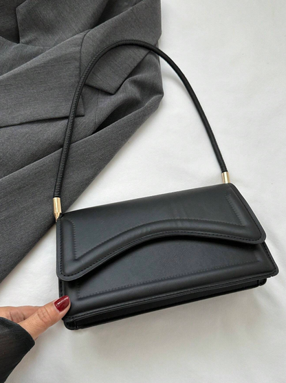 Minimal Black Underarm Bag
