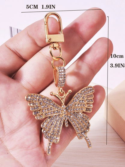 Silver/Gold Butterfly Bag Charm