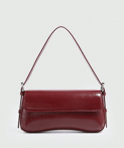 Glossy Minimal Underarm - Brown/Black/Burgundy