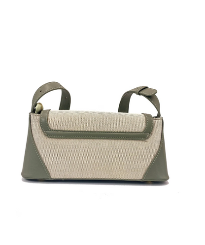 Two Tone Fabric Underarm Bag