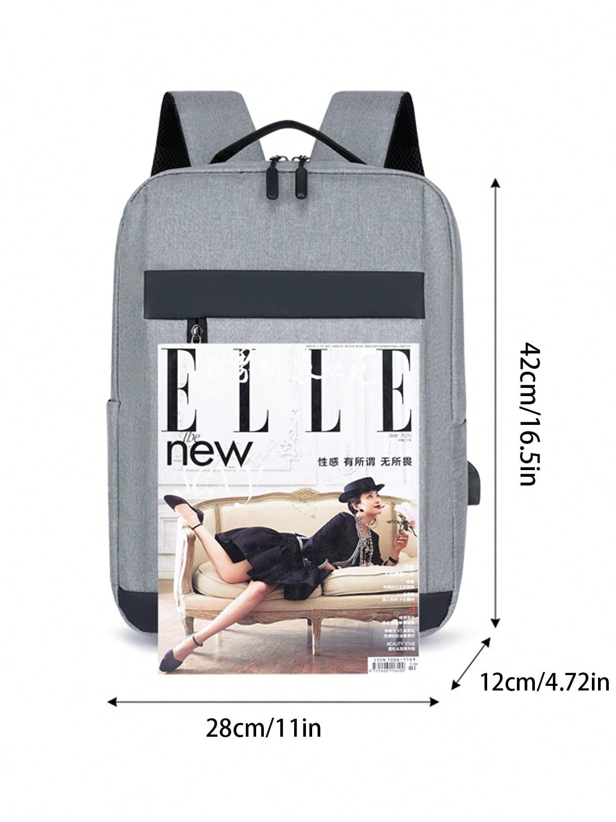 Minimal Laptop Backpack - Black