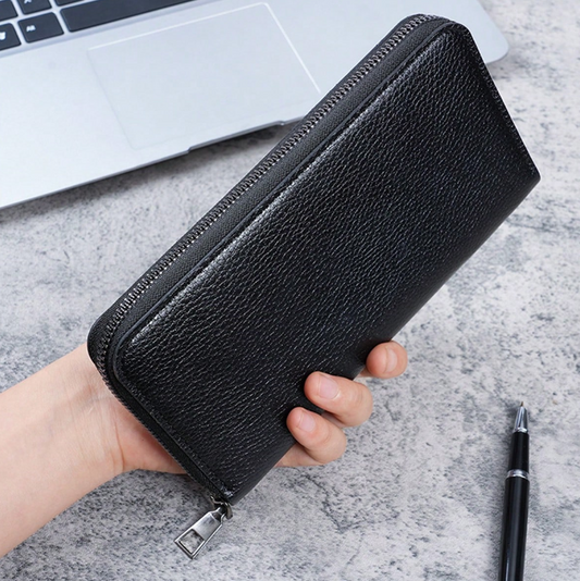Large Capacity Handheld Clutch - Black