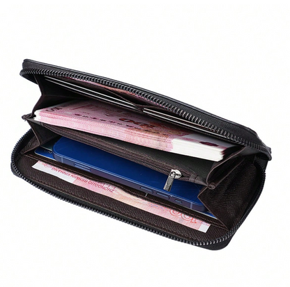 Large Capacity Handheld Clutch - Black