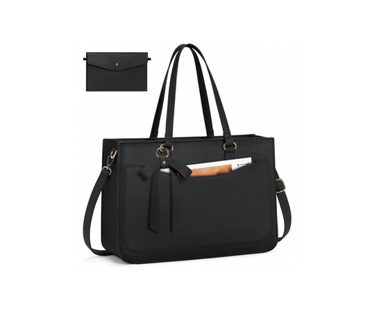 Laptop Bow Tote w/ Pouch