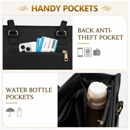 Laptop Bow Tote w/ Pouch