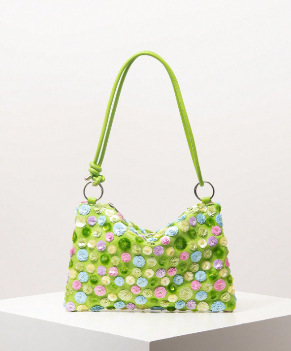 Floral Pattern Underarm - Pink/Purple/Green