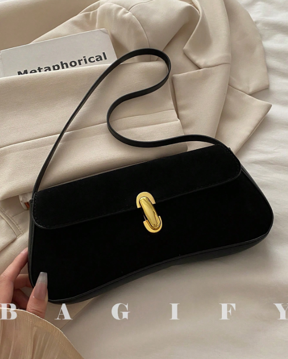 Metal Decor Underarm Bag