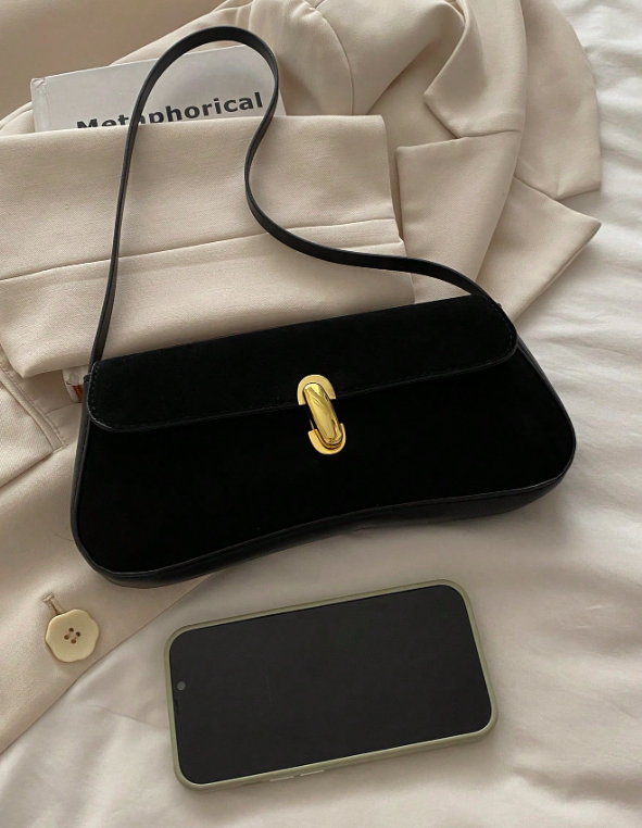 Metal Decor Underarm Bag