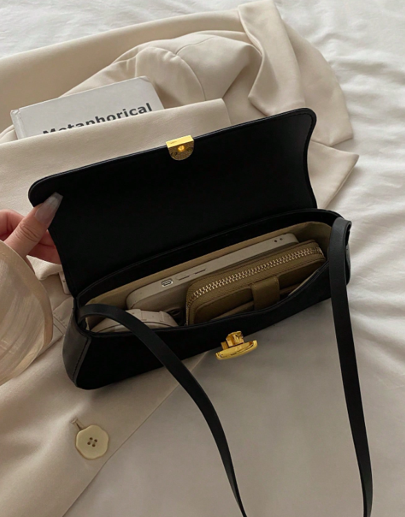 Metal Decor Underarm Bag
