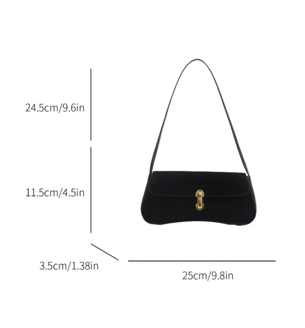 Metal Decor Underarm Bag