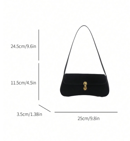 Metal Decor Underarm Bag