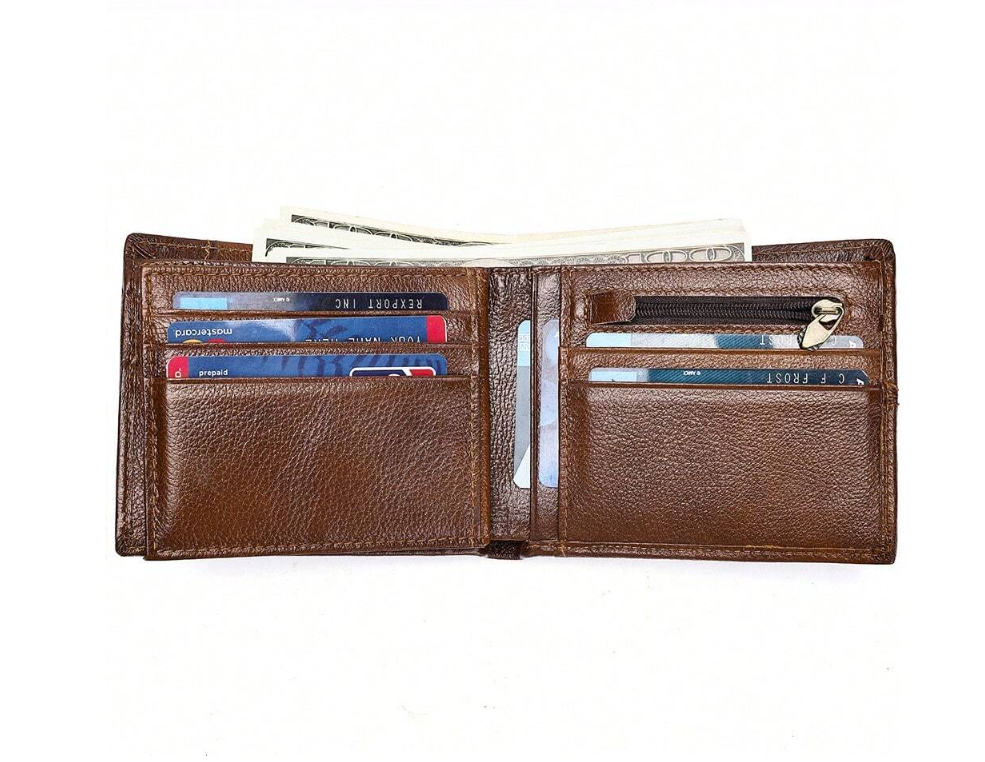 Men's Genuine Leather Wallet - Black/Brown