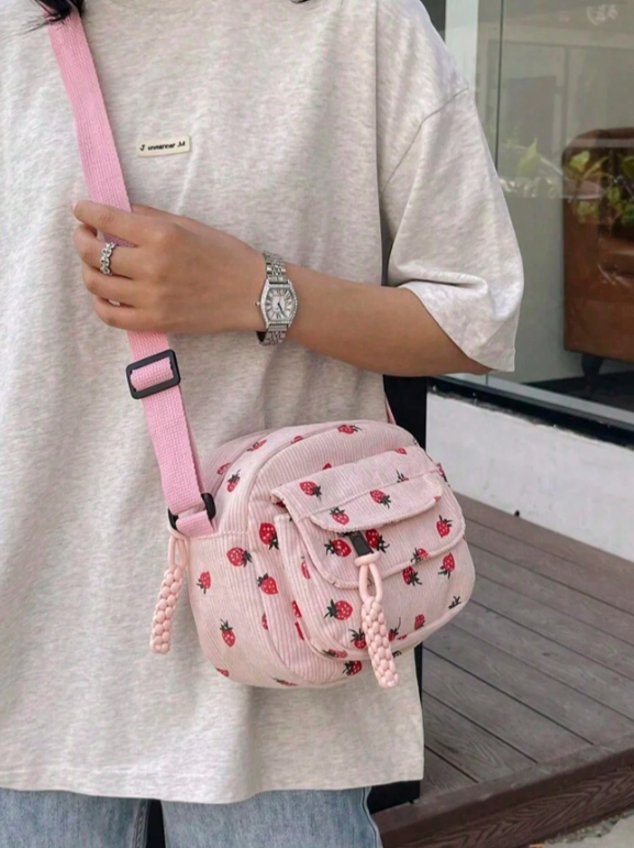 Mini Corduroy Crossbody Bag