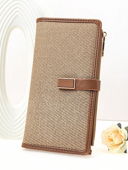 Woven Fabric Patchwork - Brown