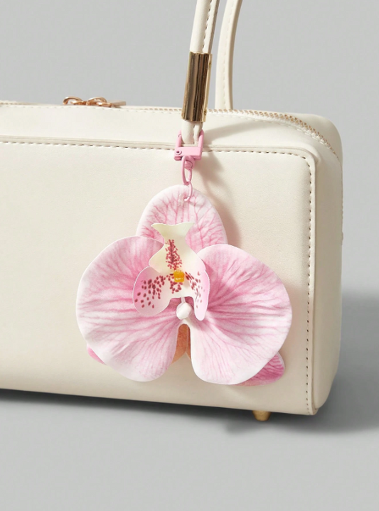Tropical Flower Bag Charm