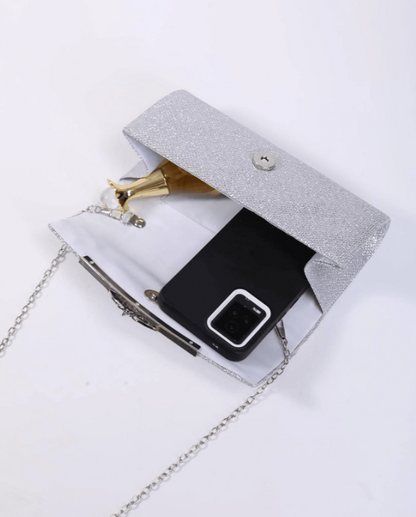 Silver Evening Clutch