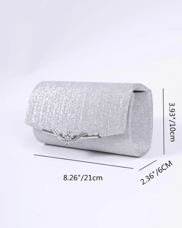 Silver Evening Clutch
