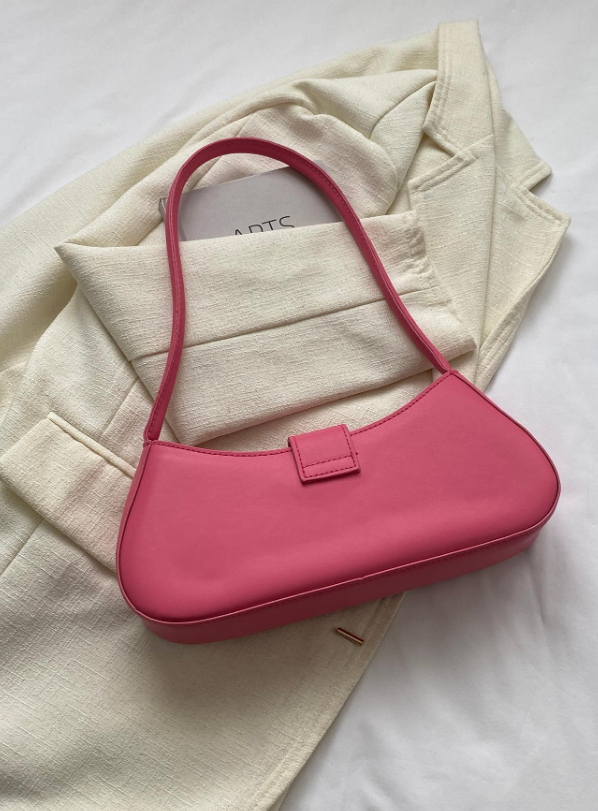 Petit Buckle Bag - Pink/Brown/White