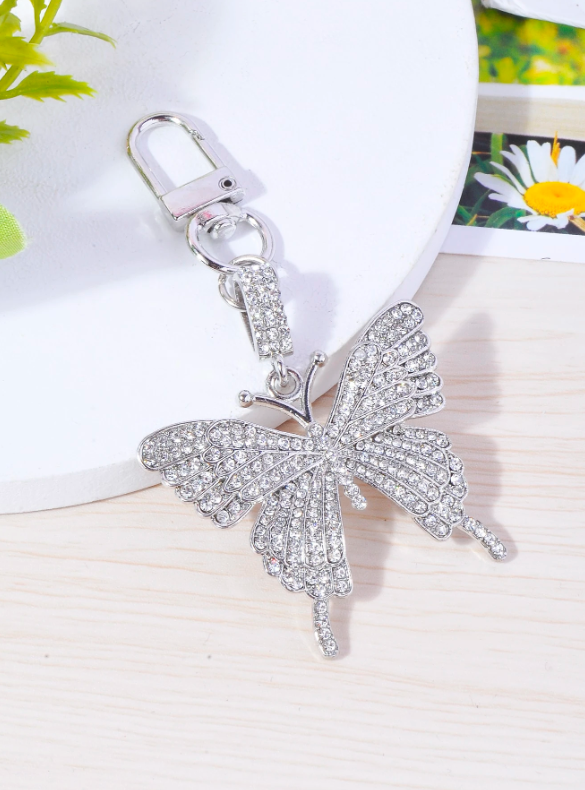 Silver/Gold Butterfly Bag Charm