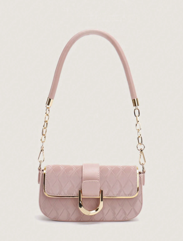 Diamond-Pattern Bag