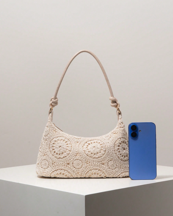 Crochet Woven Underarm Bag