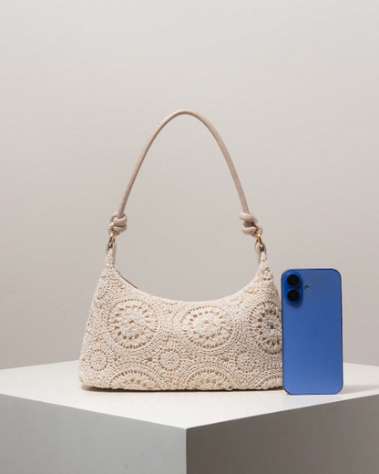 Crochet Woven Underarm Bag